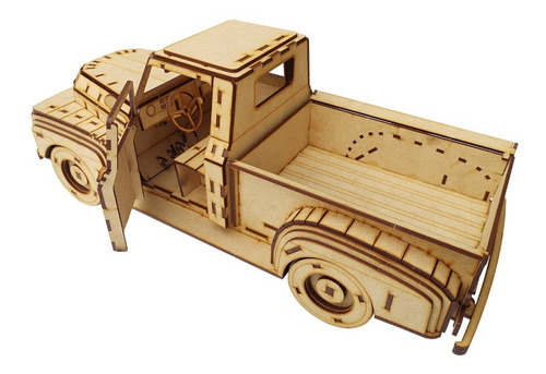 Imagen 4 de 9 de Rompecabezas 3d Camioneta Ford Pickup 1948 Maqueta Flex