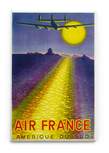 Cuadro Focu Deco En Lienzo Canvas 20x30 Air France Amerique