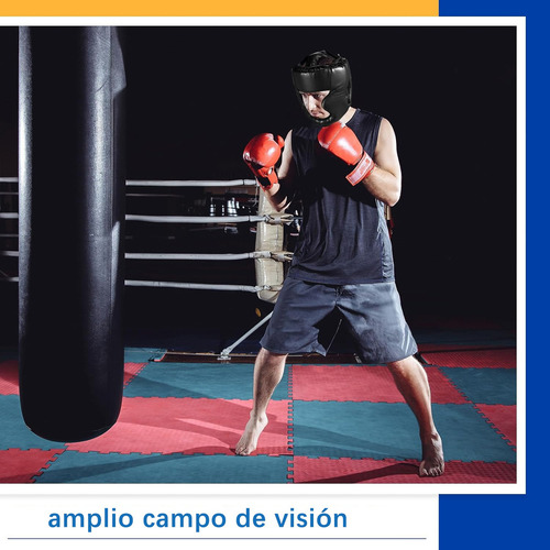 Careta Casco Para Boxeo Taekwondo De Barra Protector Cabeza