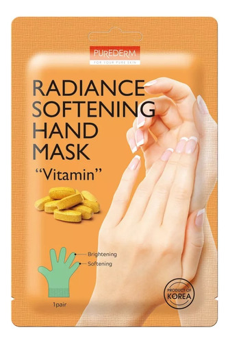 Hand Mask Radiance Vitamin Purederm X 1 Un