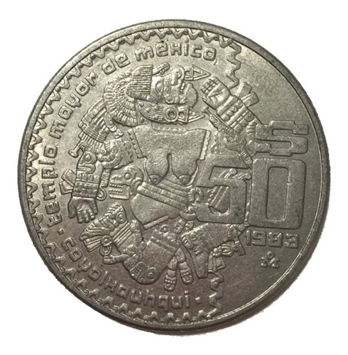 Moneda De 50 Pesos 1983 Templo Mayor