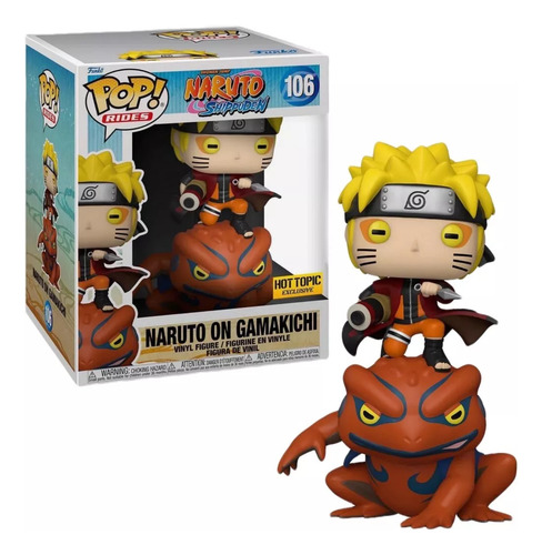 Funko Pop! Naruto On Gamakichi #106 Hot Topic Exclusive