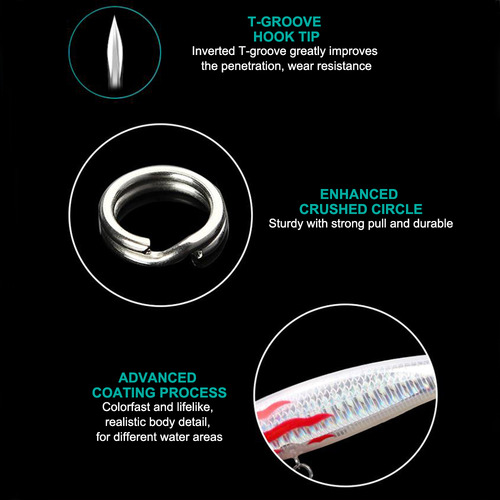 Crankbait Realista Para Contrabajo Duro Con Ojos En 3d Y 6 G