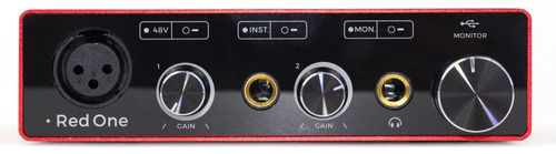 Interfaz de audio USB Armer Red One de 2 entradas/2 salidas