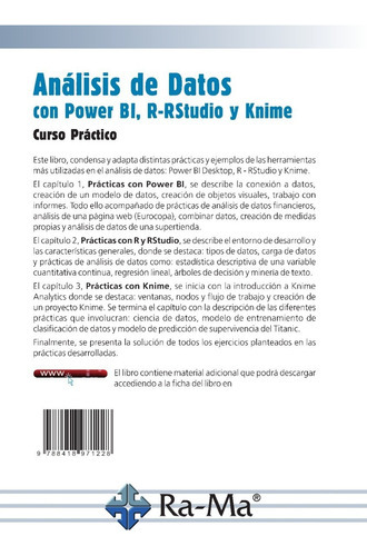 Libro Análisis De Datos Con Power Bi, R-rstudio Y Knime