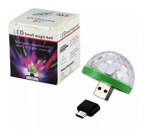 Luces Led Para Animar Fiestas Bola Usb Boliche Audioritmica