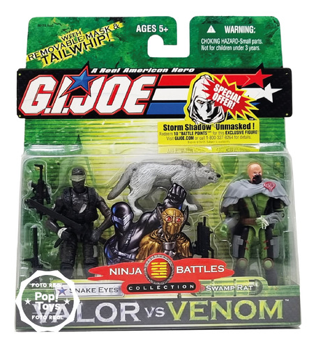 Hasbro - G.i.joe - Valor Vs Venom - Snake Eyes Vs Swamp Rat