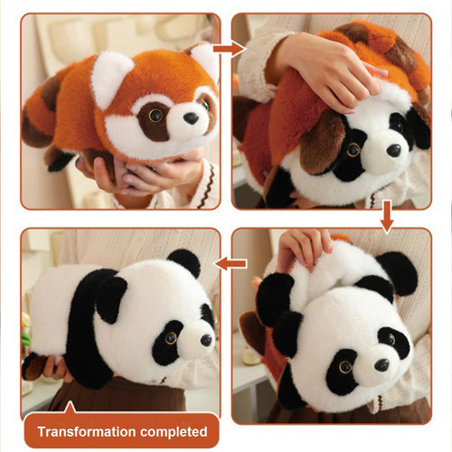 // Peluche Panda Peluche Panda Rojo Reversible Peluches