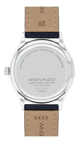 Reloj De Hombre Suizo Con Correa De Cuero Clásico 3 Atm