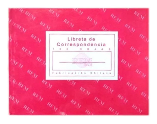 Libreta De Correspondencia 100 Hojas Rem