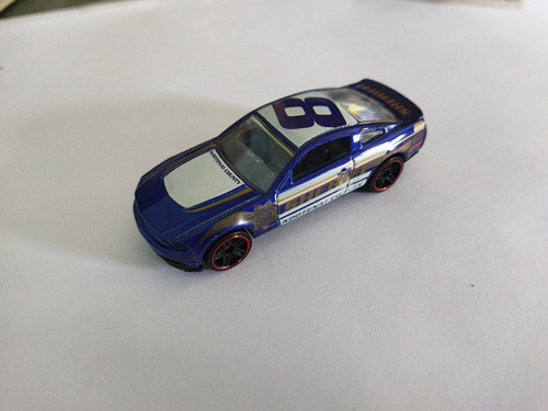 Hot Wheels 2010 Ford Mustang Gt 2009 Azul Sheriff 