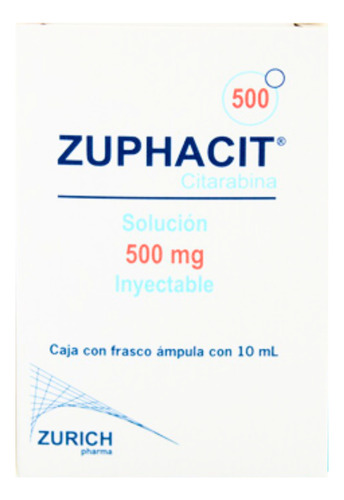 Citarabina Zuphacit 500 Mg/ 10 Ml Solucion Inyectable 10 Ml