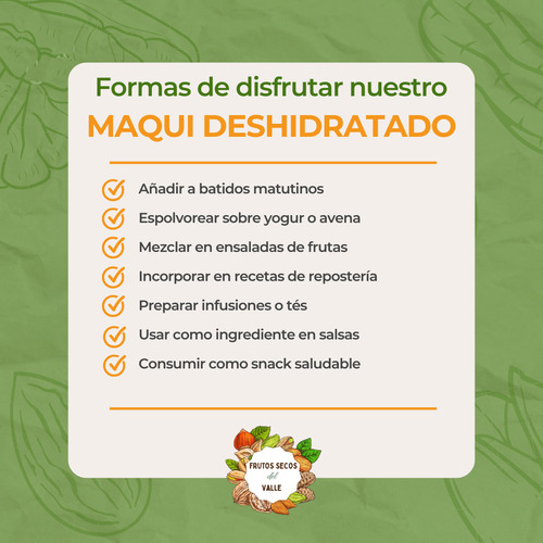 Maqui Deshidratado 500grs.