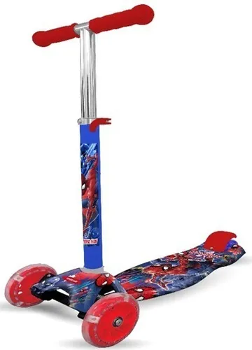 Patinete de 3 ruedas con diseno de Spidey