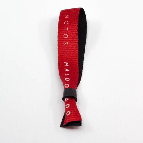 Imagen 5 de 9 de Pulseras Seguridad Poliester Negras Full Print Pack 500u