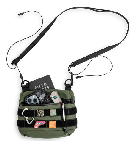 Tactical Geek Cache L2 Edc - Bolso Bandolera De Nailon Cordu