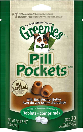 Crema De Cacahuete Dog Pill Pockets Greenies Para Tabletas,