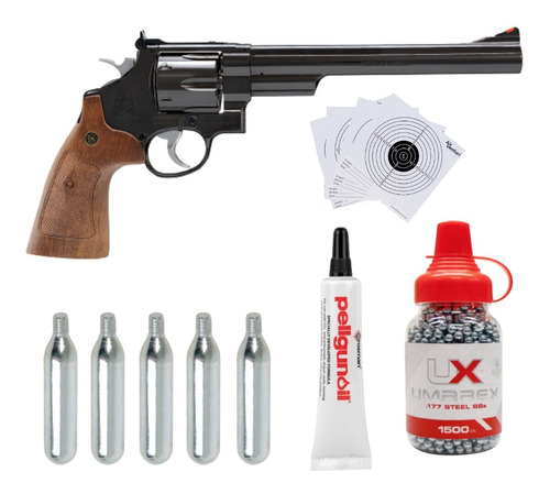 Smith & Wesson M29 .177 Paquete Bbs Pellgunoil Co2 Xchws P