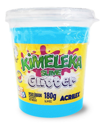 Kimeleka Slime Con Glitter Acrilex 180g