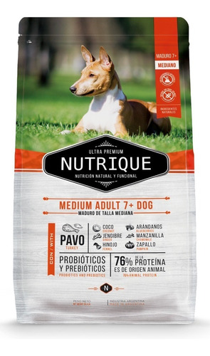 Nutrique Medium Adult 7+ Dog - 3 Kg - Mr Dog 