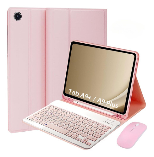 Funda De Teclado Samsung Galaxy Tab A9 11 Pulgadas Rosa Color