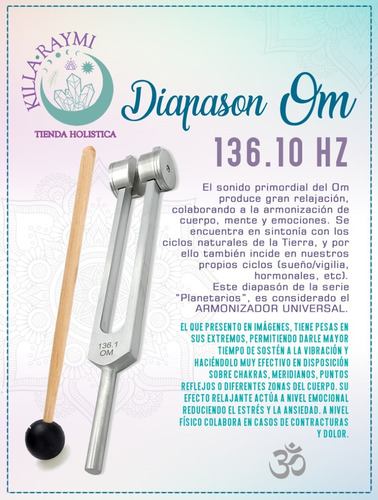 Diapason Terapeutico Om 136.1 (con Peso) 