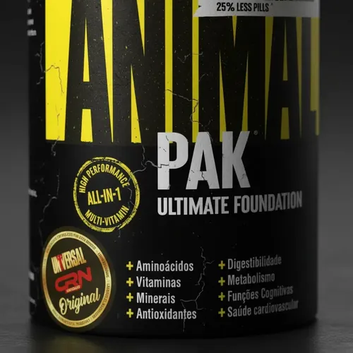 Animal Pak Multivitamínico Esportivo em Tabletes 30 Packs Sem