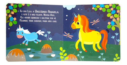 Leia, Encaixe & Brinque: Unicórnios, De Mammoth World. Editorial Happy Books, Capa Mole Em Português