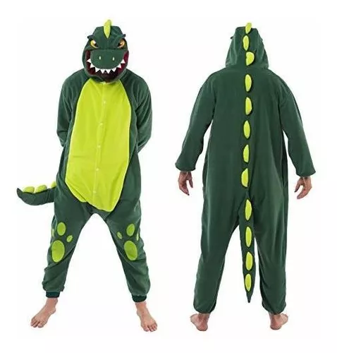 Pijama Para Adultos Unisex Tipo Mameluco De Dinosaurio