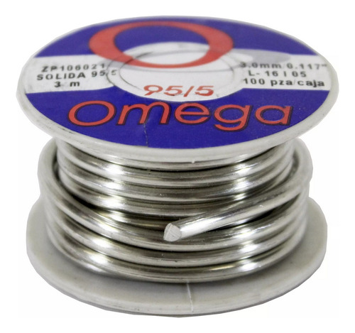 Soldadura Solida 95/5 3.0mm (3 Mts) Omega Solder O1 Zp106021