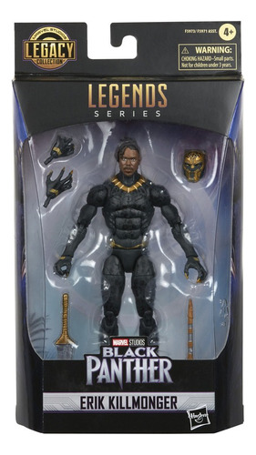 Figura De Acción Erik Killmonger Marvel Hasbro Black Panther