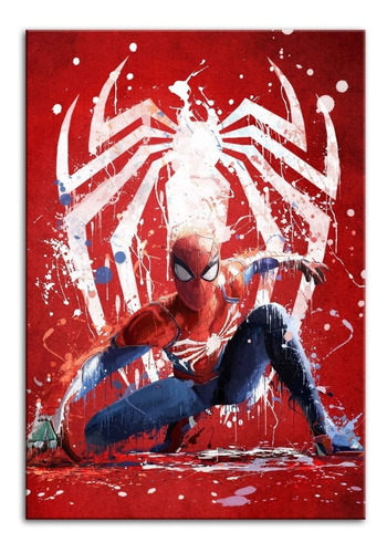 Imagem 1 de 3 de Quadro Spider Man Decorativo Personalizado Em Mdf