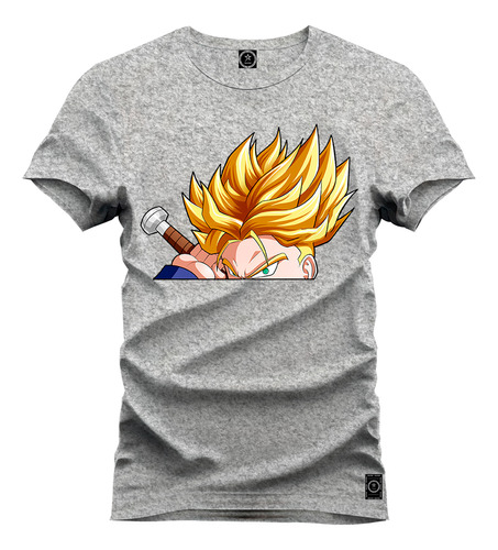 Camiseta Premium 100% Algodão Goku Mega Saiajim