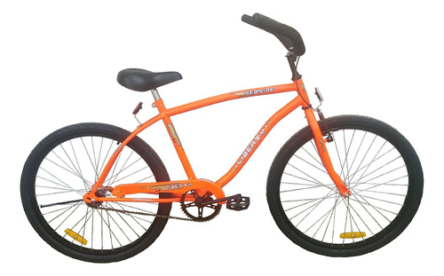 Bicicleta playera masculina Liberty Playera varón  2016 R26 frenos v-brakes y contrapedal color naranja con pie de apoyo  