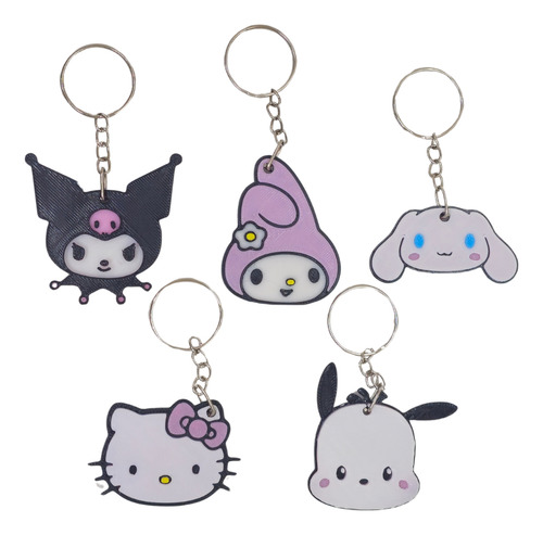 Pack X 30 Llavero Kuromi My Melody Sanrio Souvenir Cumple Color