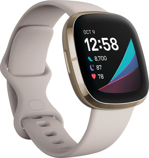 Fitbit Sense Smartwatch Gps Dorado Suave/ Blanco Lunar