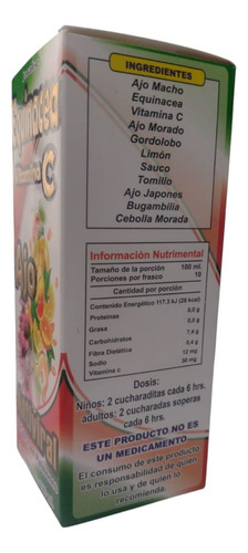 Vitamina C Jarabe 240ml. 100% Original Centro Herbolario
