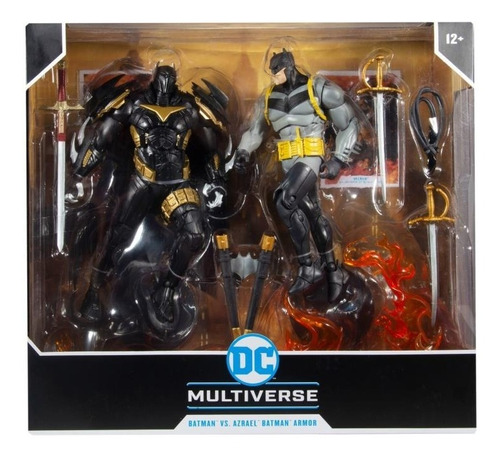 Pack Figuras Dc Multiverse Batman Vs Azrael Batman Armor