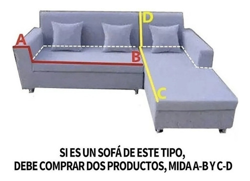 Plaza Funda Cama Para 4 Sillon Elastica Protector Sofá Funda