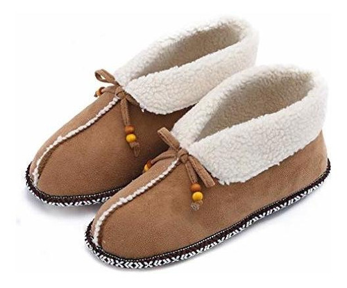 Millffy Women's Comfy House Slipper Wool Blend Moccasins Sli