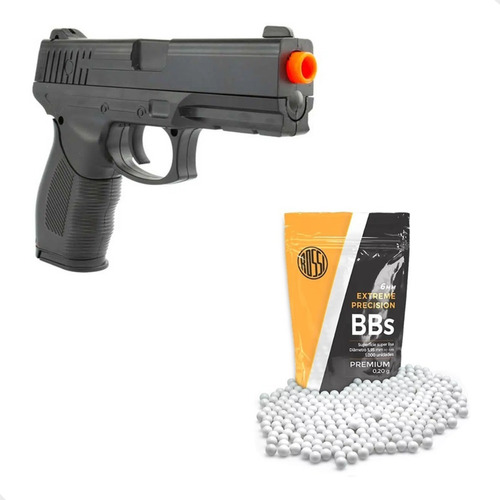 Pistola Airsoft 24/7 Spring + 1.000 Bbs 6mm - Vigor Rossi