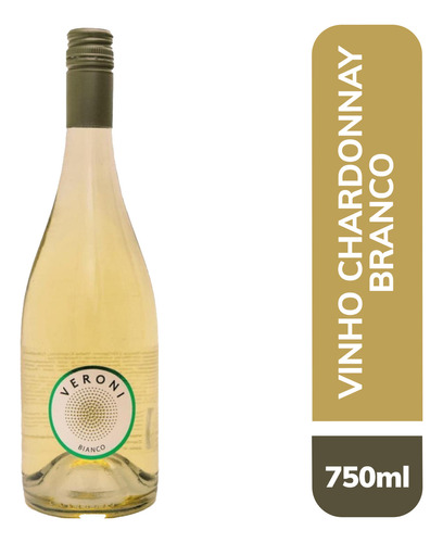 Vinho Chileno Veroni Chardonnay 750ml