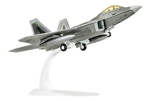 Modelo Diecast F-22 Raptor A Escala 1/100