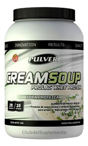Cream Soup Pulver 1k Sopa Crema Proteica D Vegetales S/ Tacc
