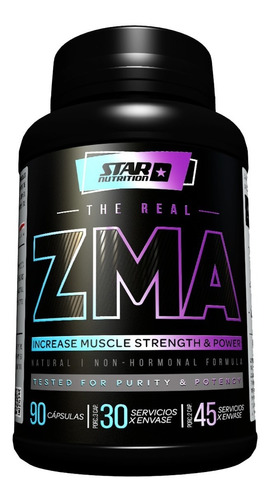 Zma 90 Cap Star Nutrition Zinc Magnesio Pro Hormonal Natural