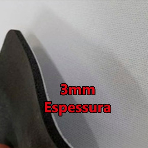 Kit 200 Mouse Pads Classico Branco Liso Em Neoprene 18x22cm.