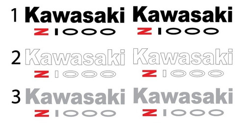 Calcomanias Stickers, Kawasaki Z1000