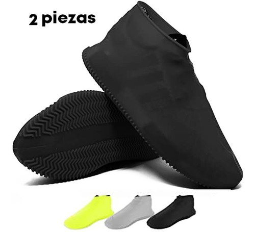 Cubre Zapatos Bota Elastica Impermeable Para Lluvia 2 Piezas