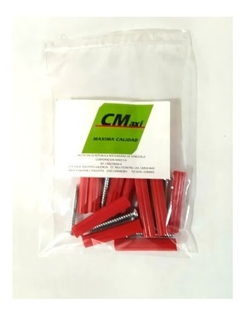Kit Ramplug/tornillo Rojo Emp (10unidades) Pack 2 Kit Cmaxi