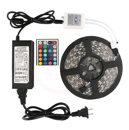 Tira De Luces Led Rgb 5050 Control 24 Boton 